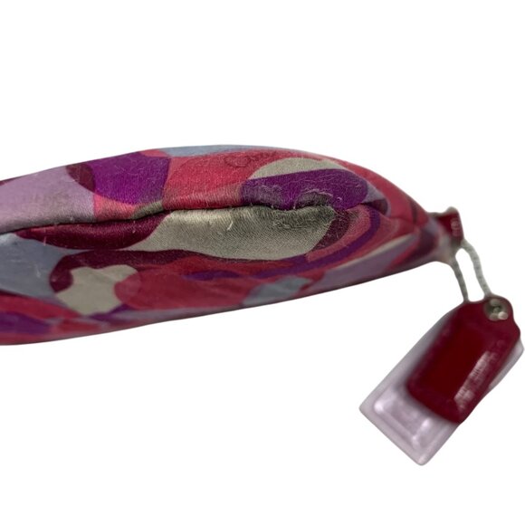 COACH Poppy Signature Wallet Pouch Bag 2 Tags PARTS ONLY - NO STRAP - FLAWs - Picture 5 of 14